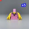 Нетоксичные Moc Кирпичи 4 см Фигурка Печатная Часть Тела Костюм Туловище Женщина Мужчина Бейсбольная Форма Строительные Блоки Собирает Детские Игрушки Подарки