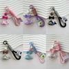 Acrylic Dolphin Bag Pendants Decoration Woven Rope Pendant Luxury Whale Keychain  Toys