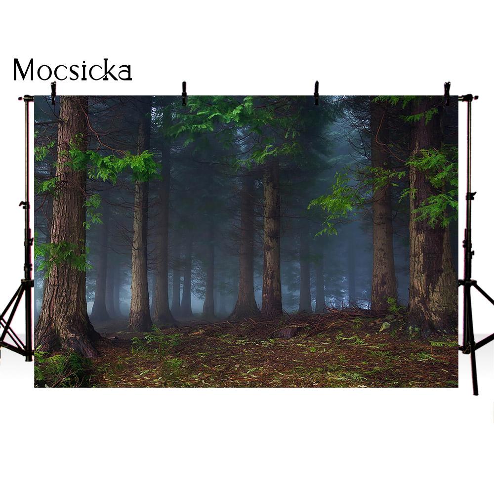 Фотофон лес джунгли фон для фотостудии вечеринки украшения supplies баннер для стола с десертами зеленая Пальма