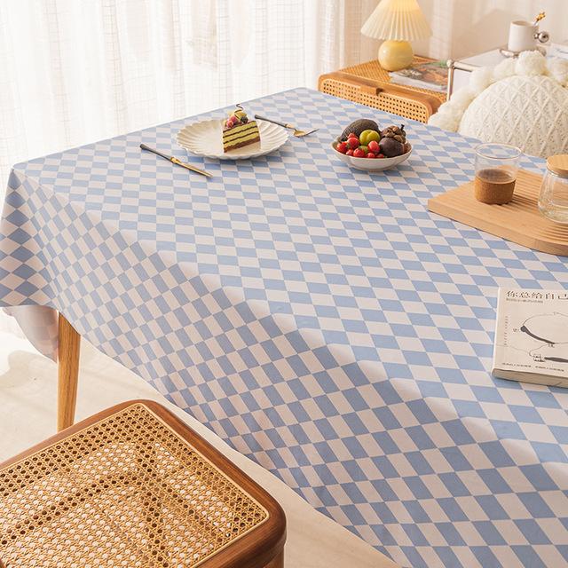 Rectangular Plastic Tablecloth Pvc Waterproof Antifouling Cover Outdoor Dining Table Cloth
