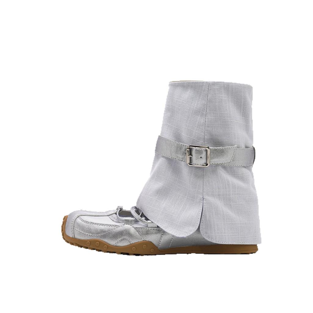 Дядя Вэнь имеет те же туфли-пуанты Romank~ Женские тренировочные туфли на платформе Одинарные туфли Мэри Джейн Крутые ботинки на устойчивом каблуке Короткие ботинки