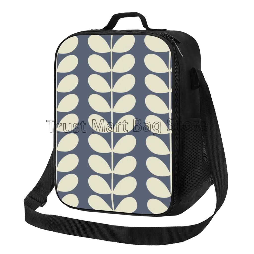 Orla Kiely красочный листовой узор портативная сумка для ланча многоразовая термосумка Bento с регулируемым ремешком для работы пикника путешествия