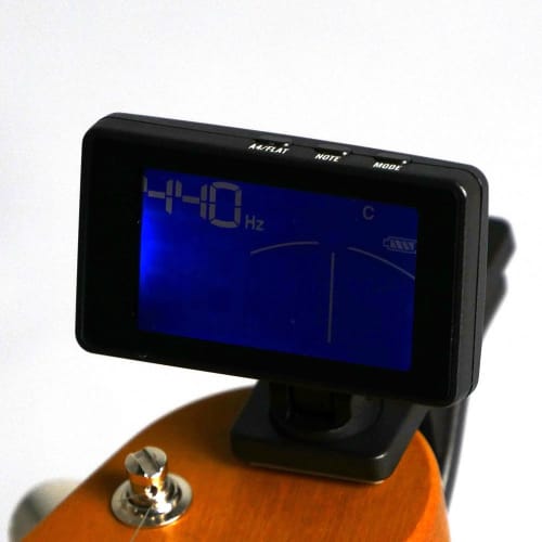 Louis LCT-Z BLK (Black) Clip-on Tuner for Guitar, Bass, and Ukulele (Louis LCTZ)