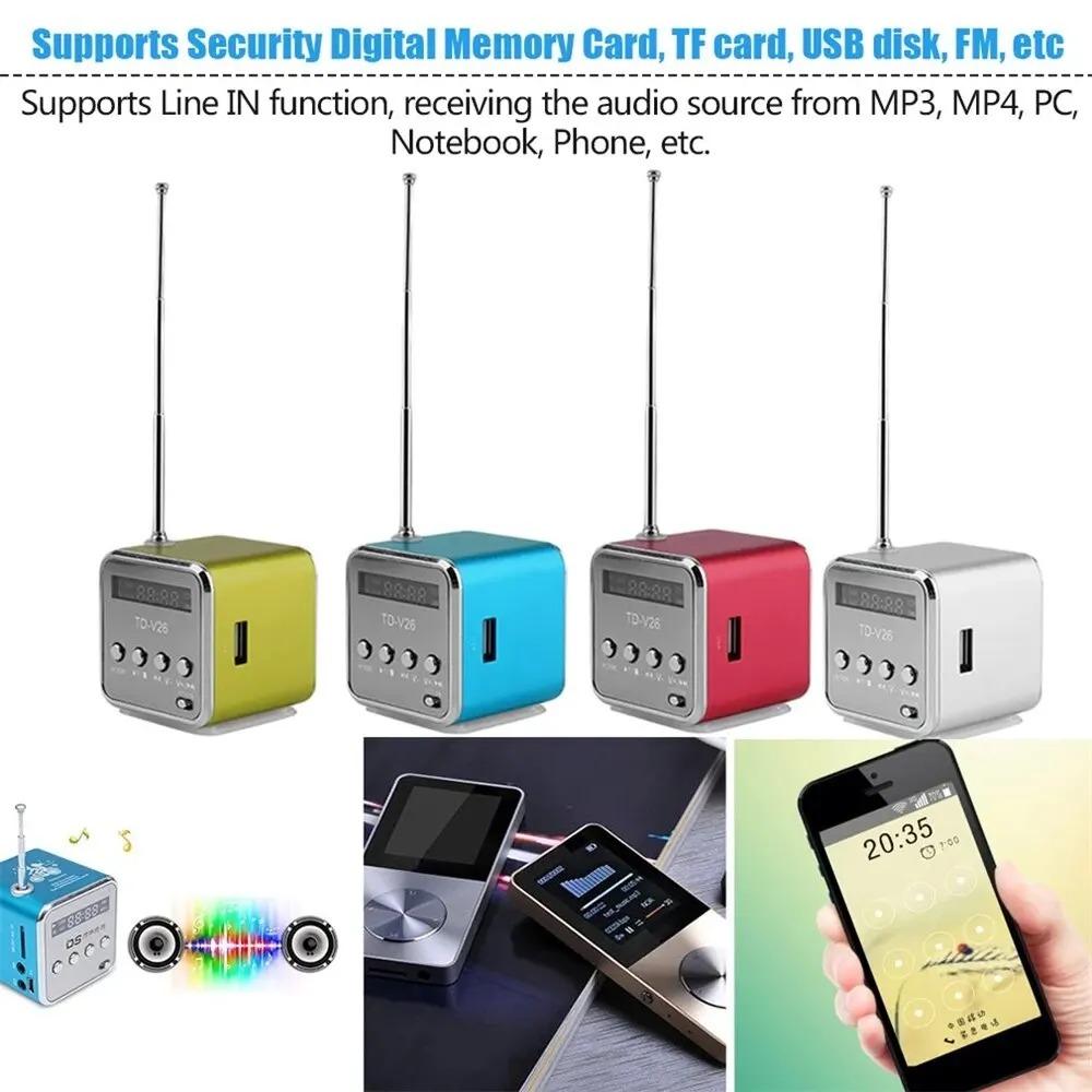 1 шт. FM портативное мини-радио Micro Treble Bluetooth портативное голосовое для компьютера, мобильного телефона, поддержка музыки в формате MP3, карта Micro TF
