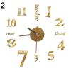 Fashion DIY Analog Wall Clock Sticker Art Design Office Living Room Decoration