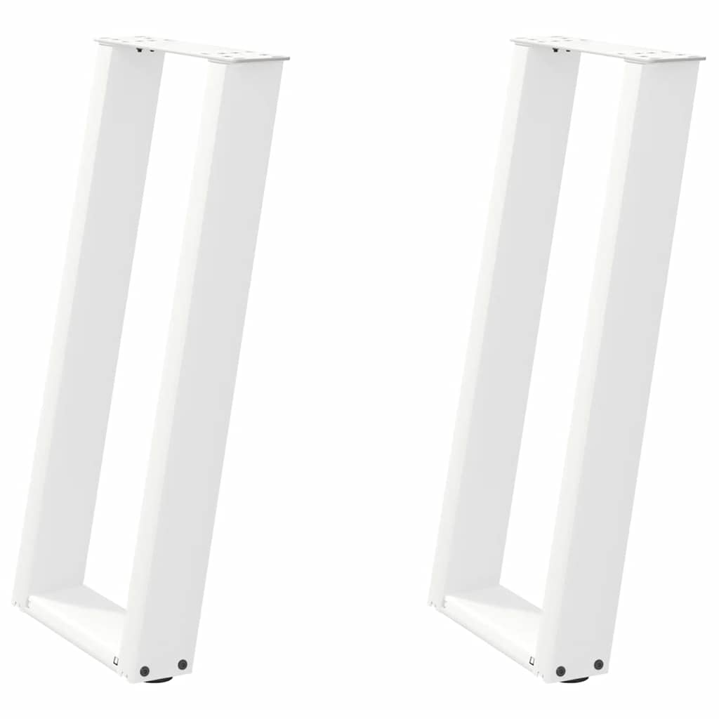 Vidaxl Nogi Do Stołu Konsolowego, 2 Szt., Biale, 28X(72-73) Cm, Stal