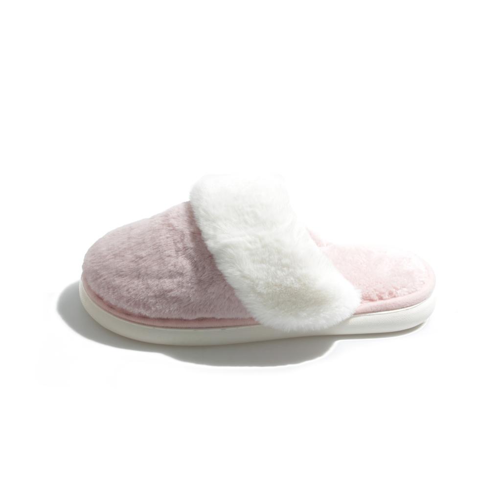 Мода 2025 Тапочки женские теплые хлопковые с закрытым носком, из искусственного меха, утолщенные плюшевые, зимние домашние туфли, легкие повседневные комнатные туфли для женщин