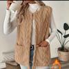 New Autumn and Winter Vest with Fur Coat and Versatile Jacket, Featuring A Camisole Shoulder and Imitation Lamb Wool Vest