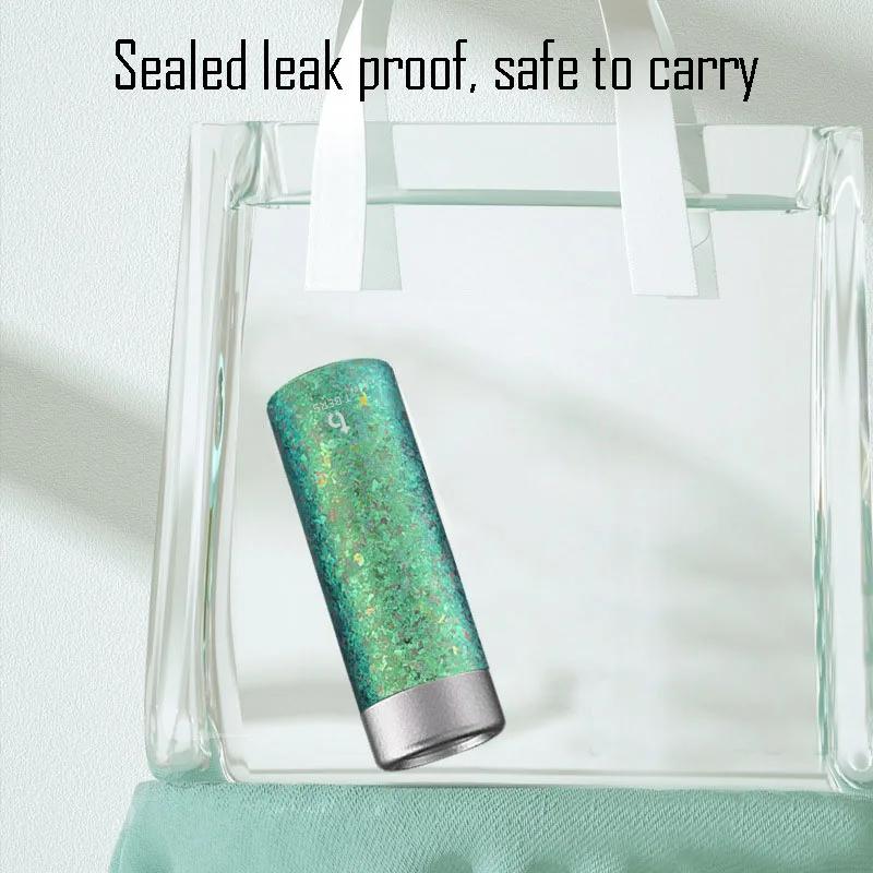 Мини-термокружка 150 мл, Двухслойная фляга из чистого титана, Портативная подарочная посуда для напитков, Набор для чая, Легкая термобутылка для воды цвета помады