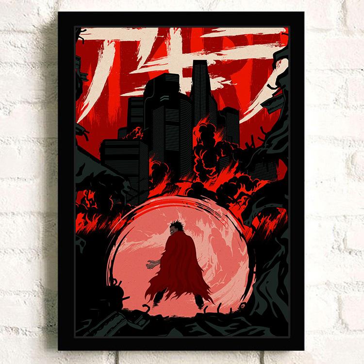 Japanese Anime AKIRA Poster and Print Room Decor Cartoon Character Picture Wall Art Canvas Painting Living Room Decor