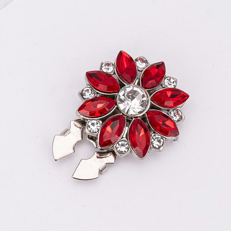 Декоративные запонки и пуговицы для воротника с цветными стразами