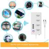 8 портов WiFi Tuya Smart Brazil Power Plug 4 розетки 4 USB-разъема для зарядки Alexa Google Home Voice Assistant Одиночный таймер