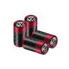 NRYJK1 4PCS Carbon Fiber Car Emblem Wheel Tire Valve Stem Cap Airtight Cover For Volkswagen Vw Tiguan Jetta Mk6 Scirocco GTI Polo 6R R