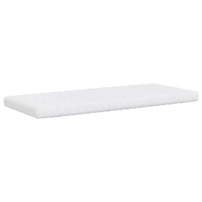 VidaXL Matelas en mousse blanc 100x210 cm 7 zones dureté 20 ILD,matelas de lit,matelas de lit de jour,matelas en mousse 4016648