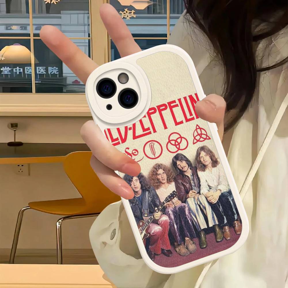 Чехол для телефона Rock Band L-Led Zeppelin для iPhone 16 15 14 16E 13 12 11 Pro Max Plus, кожаный