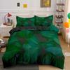 Green Nature Weed Leaves Comfortable Duvet Quilt Cover Pillowcase Bedding Set Children Bedroom Decoration Home Textile