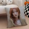 singer charismatic SSeulgi KKang Seulgi Cushion Cover Throw Pillow Cover Hidden Button Durable Polyester Chair Cushion