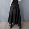 DIMANAF 2025 Новые Весна Лето Большой Размер Женские Юбки Винтажные Асимметричные Эластичные Плиссированные Юбки Свободные С Завышенной Талией