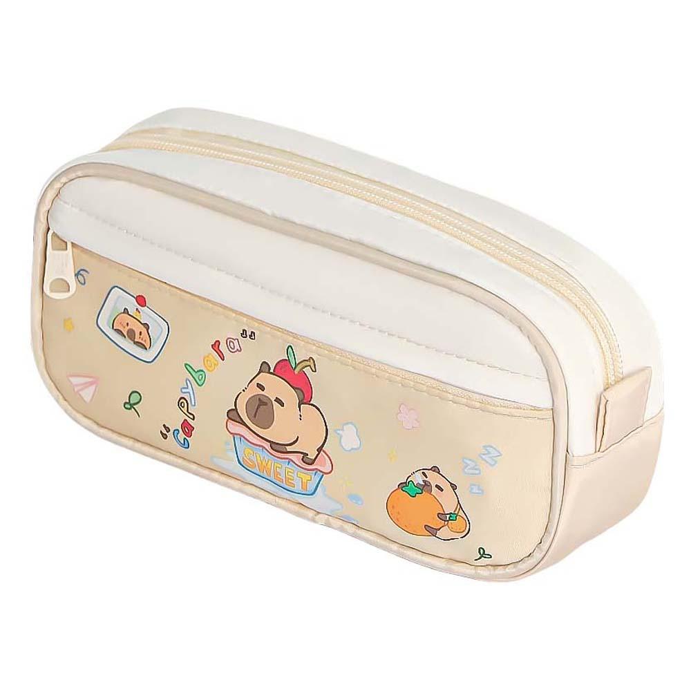 Large Capacity Large Capybara Pen Bag Pencil Case Cartoon Pencil Bag Office