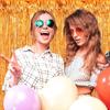 3pack Orange Tassel Background Decoration Set Metallic Foil Tassel Curtain Background Suitable for important scene 5
