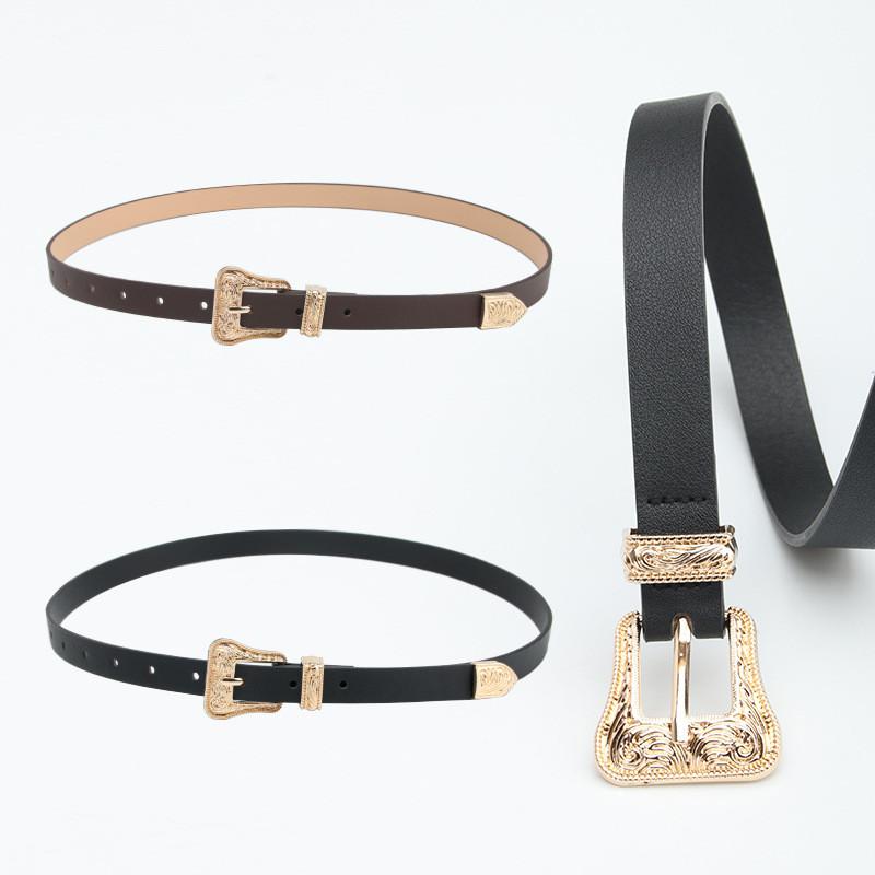 Womens Vintage Alloy Belt For Chic Office Look