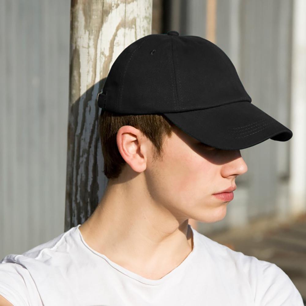 Result Unisex Low Profile Heavy Brushed Cotton Baseball Cap (Pack of 2)