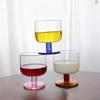 Высокоценный прозрачный стеклянный бытовой стаканчик для вина с толстым дном, креативный круглый стаканчик, специальный женский бокал для вина