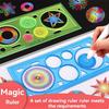Набор инструментов для рисования Spirograph с шариковой ручкой, шаблон для DIY, математическая рулетка, школьные принадлежности для рисования, геометрическая линейка TMZ