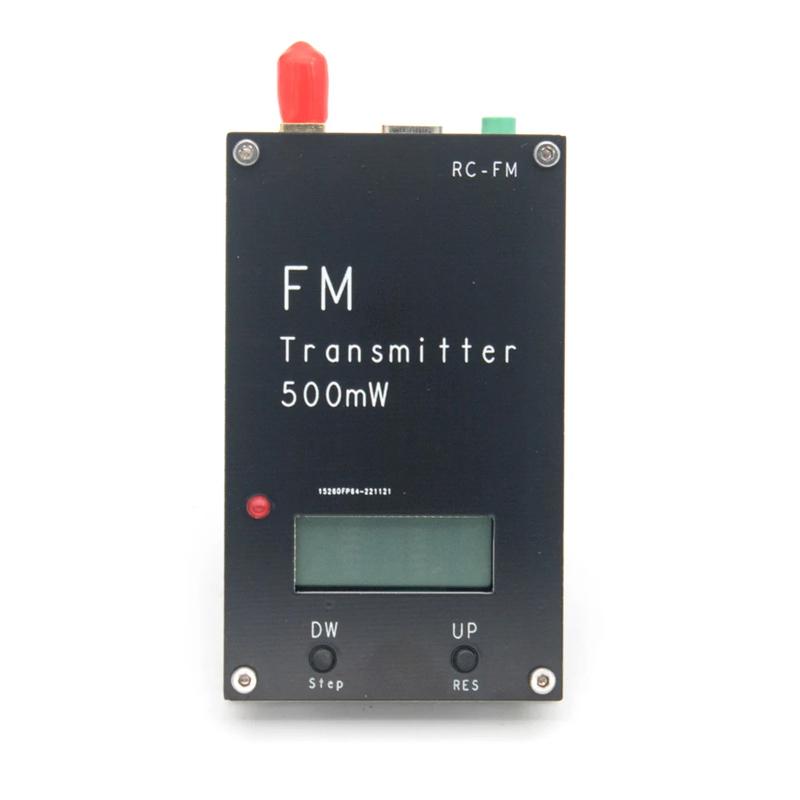 2KM 0.5W Stereo FM transmitter 76-108Mhz Shortwave Signal Stereo Station FM Broadcast . School .Car Parking Lot . Church Radio