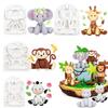 Jungle Theme Animal Fondant Silicone Mold Elephant Sugarcraft Birthday Cake Decoration Tools Giraffe Monkey Zebra Cupcake Topper