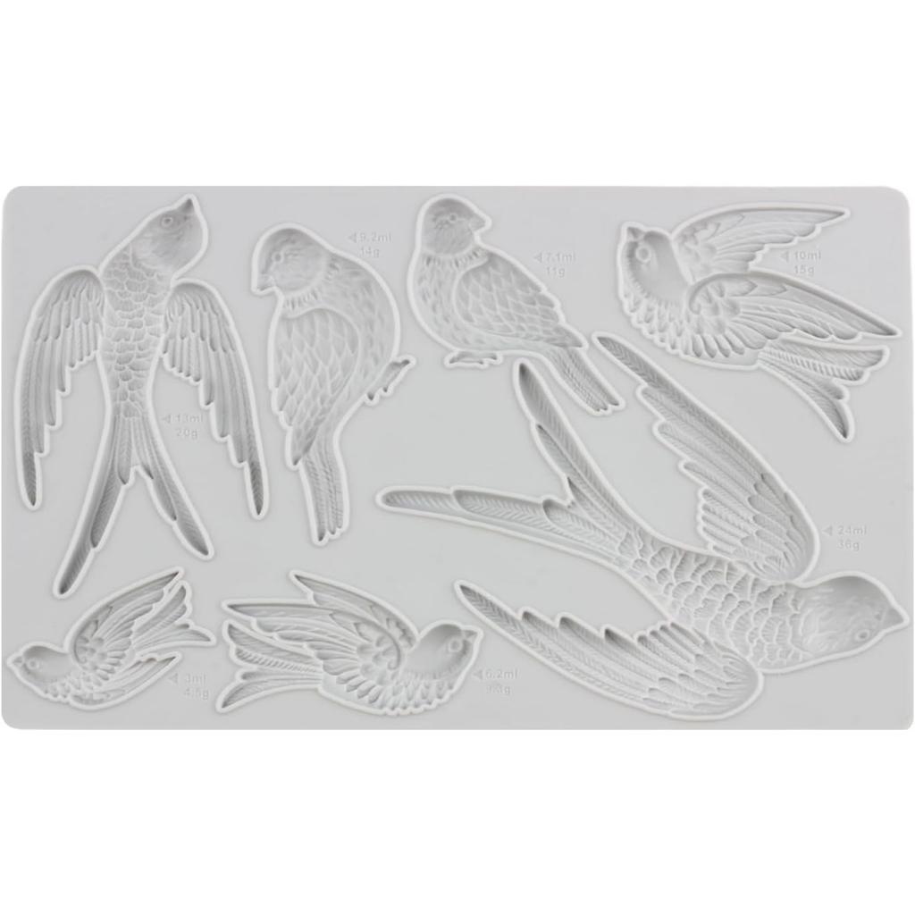 Силиконовые формы для птиц, форма для помадки в форме птиц для украшения торта, топпер для кексов, конфет, шоколадной жевательной резинки, форма для полимерной глины