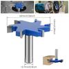 1 шт. хвостовик 1/2" хвостовик 10 мм 6-зубая Т-образная фреза для прорезей Деревообрабатывающий инструмент Фрезерные биты для дерева Промышленная фреза