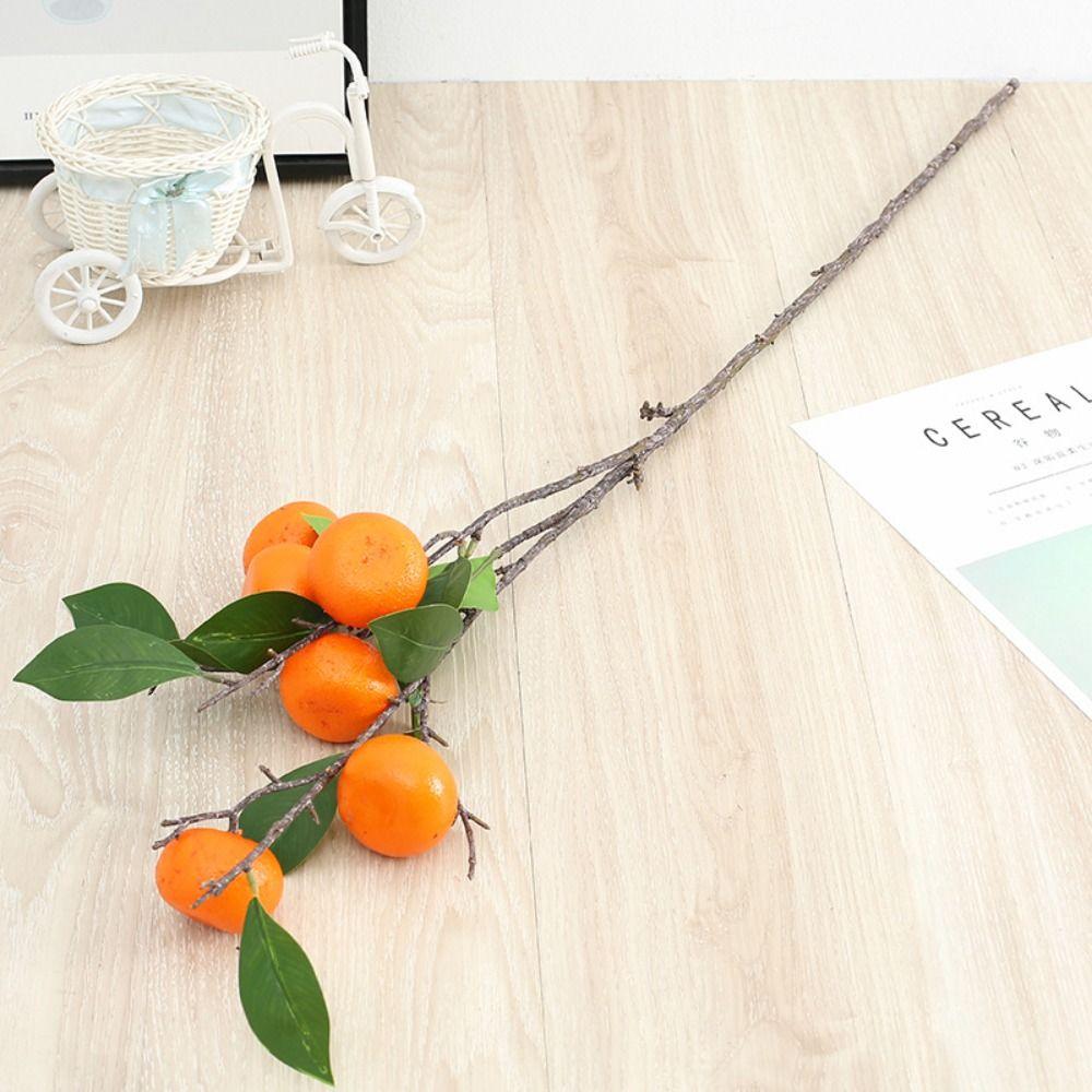 Realistic Artificial Orange Fruit Real Touch Simulation Fruit Tree  Holiday Decor