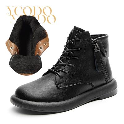 Женские осенне-зимние удобные ботильоны из натуральной кожи