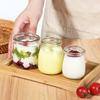 Home Baking with Lid Glass Bottle Pudding Bottle Jelly Mousse Cup Homemade Jelly Milk Bottle Yogurt Portable Juice Cup Drinkware