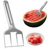 Watermelon Cutter Tool Efficient Stainless Steel Slicer for Watermelon Mango Cantaloupe Portable Kitchen