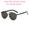 Double Beam Oval Minus Lens Nearsighted Sunglasses Polarized Shortsighted Diopter Miopia Occhiali Da Sole 0 -0.5 -0.75 To -6.0