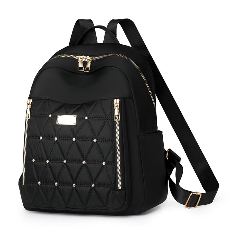 Женский рюкзак с заклепками, маленький рюкзак, легкая дорожная сумка