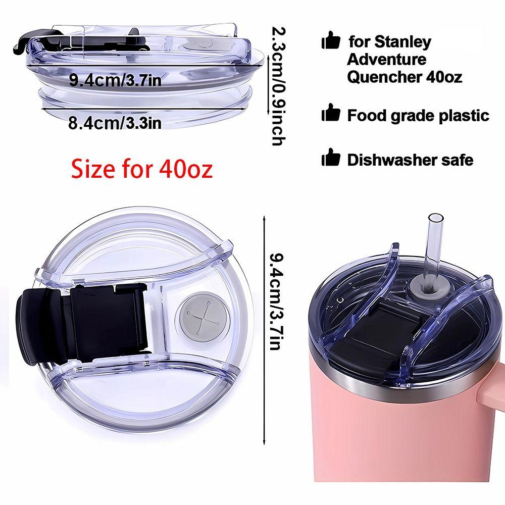 1 шт. для Stanley Cup с ручкой, крышка для бутылки 20/30/40 унций, пластиковые крышки, новая крышка для чашки