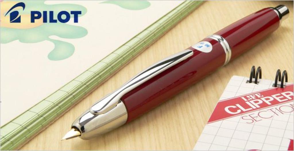 Перьевая ручка Pilot CAPLESS темно-красная, перо M, FCN-1MR-DR-M с конвертером