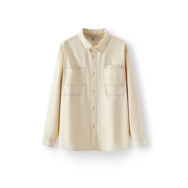 Мужская рабочая рубашка Semir из чистого хлопка с длинным рукавом