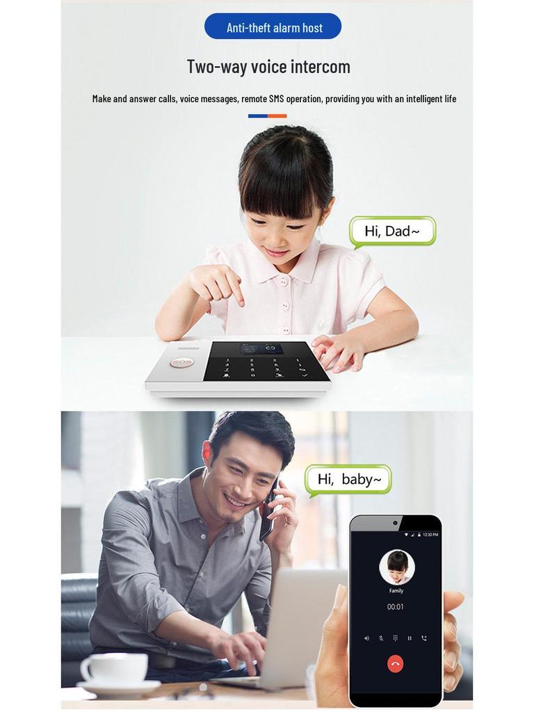 WiFi GSM Smart Home Anti-Theft Alarm System with Mobile App Control