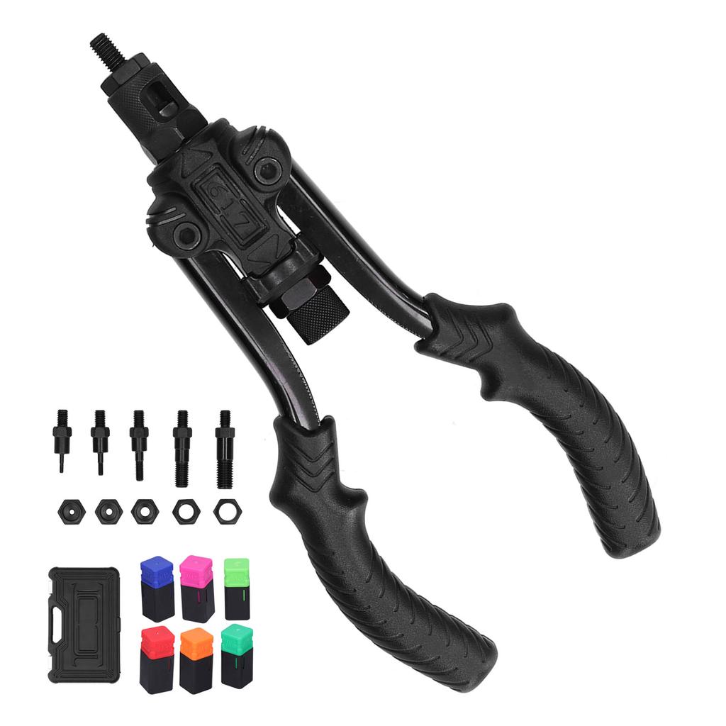 Ручной пистолет для заклепок и гаек, ручной набор инструментов, набор клепальных инструментов с оправкой M3 M4 M6 M8 M10 M12