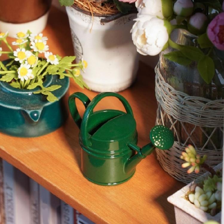 Detailed Mini Watering Can For 1/12 Scale Model Gardens PVC Dollhouses Outdoor Crafting Supplies