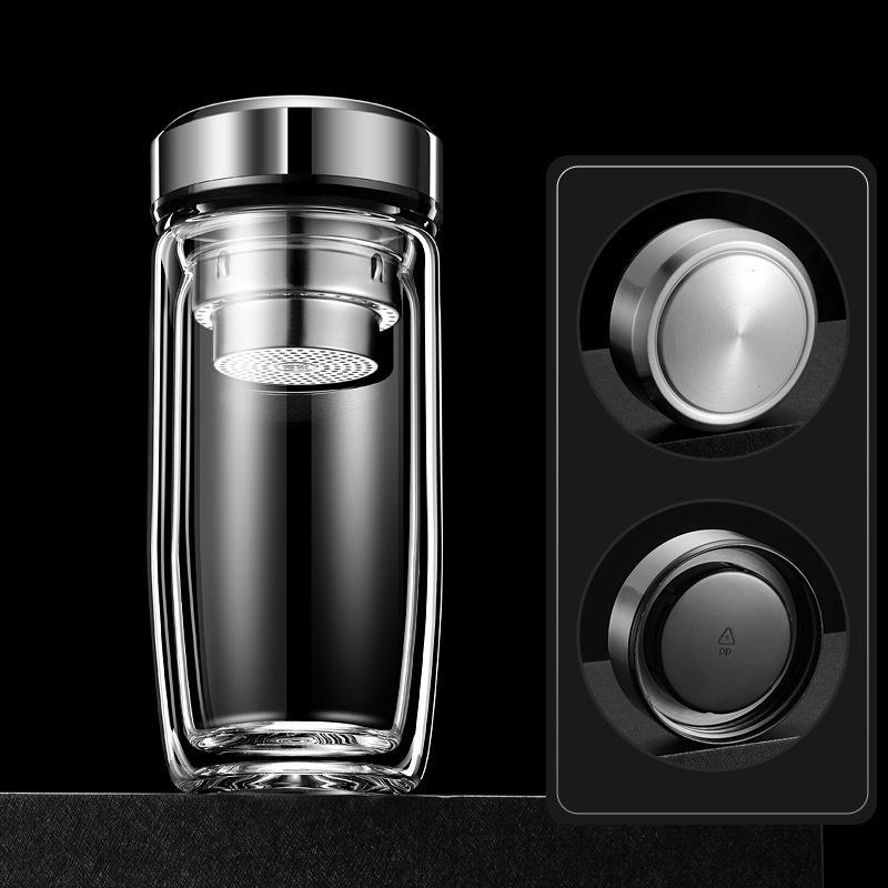 Двухслойная стеклянная чашка. Чашка для гусиного яйца. Чашка для чая. Устойчивая к ожогам и высоким температурам. Бытовая стеклянная чашка для чая. Чашка для воды с рекламной печатью.