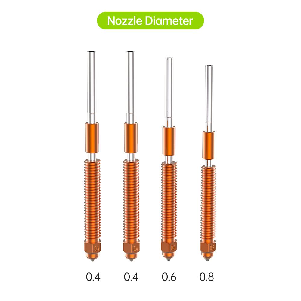 Аксессуар для 3D-принтера Creality K2 Plus «Unicorn» K2P QuickSwap Nozzle Kit ( 0,4мм*2, 0,6мм*1,