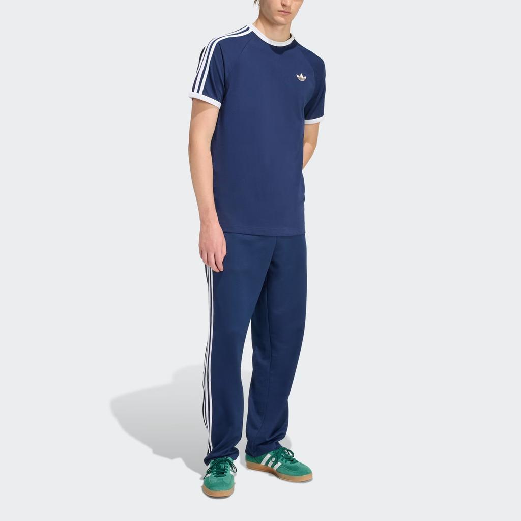 adidas Мужская футболка с коротким рукавом и полосатым логотипом Originals tops KE3536