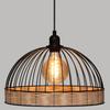 Suspension filaire "Suwa" métal &amp; rotin Diamètre 35 cm Atmosphera