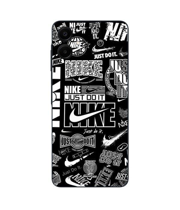 Coque de téléphone - Nike - Samsung Galaxy A06 - Silicone - Souple - Noir et blanc