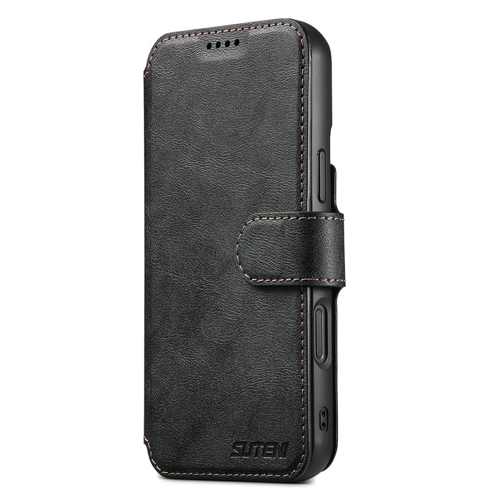SUTENI Q-05 For iPhone 17 Wallet Case 2 in 1 Detachable Leather Flip Phone Cover with Stand